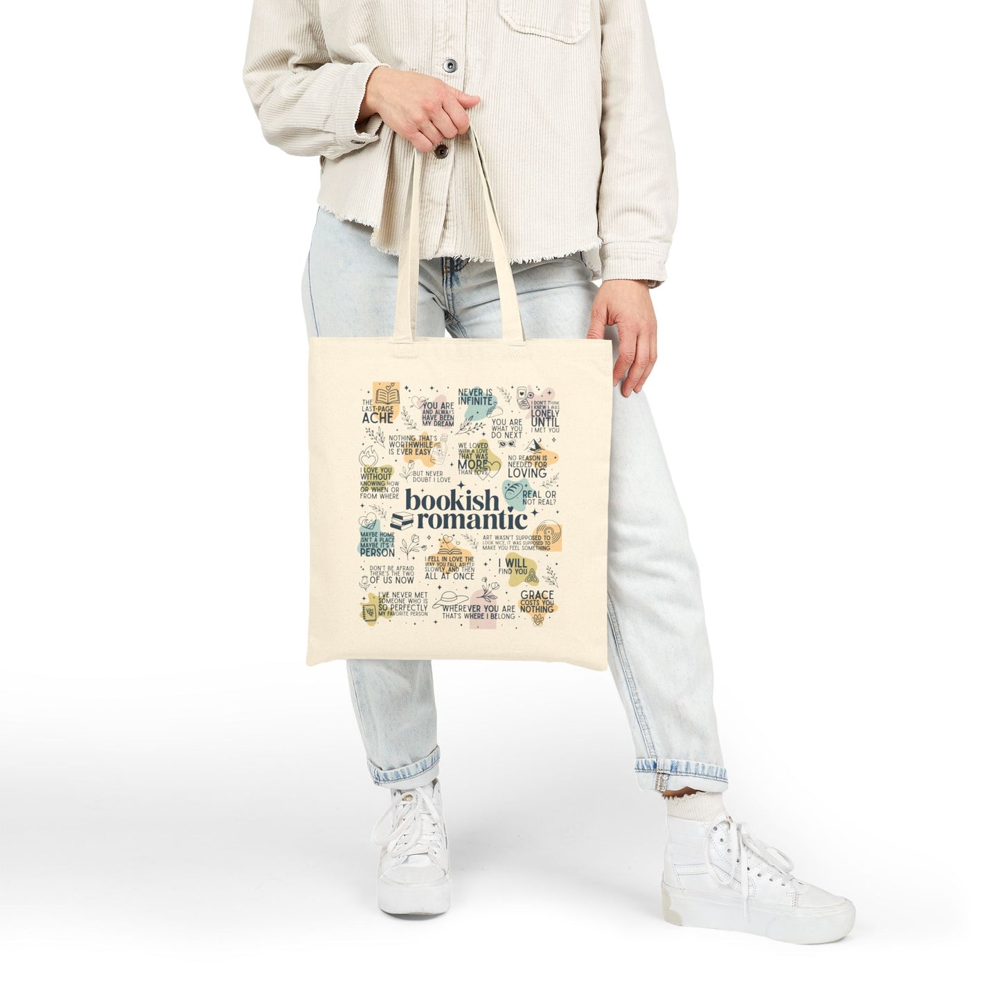 Bookish Romantic Tote Bag - Bags - Natural - After Word