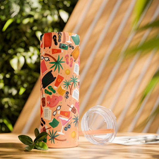 Beach Reads – 20oz Skinny Tumbler - Tumbler - Glossy - After Word