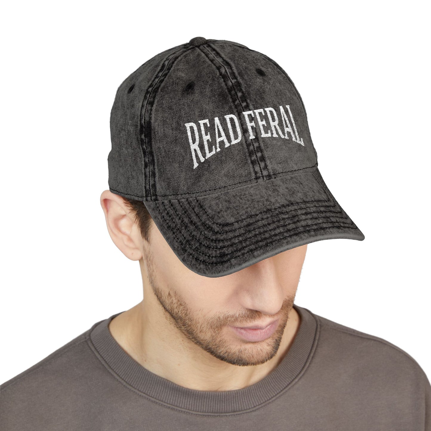 Read Feral Vintage Embroidered Cap - Hats - One size - After Word