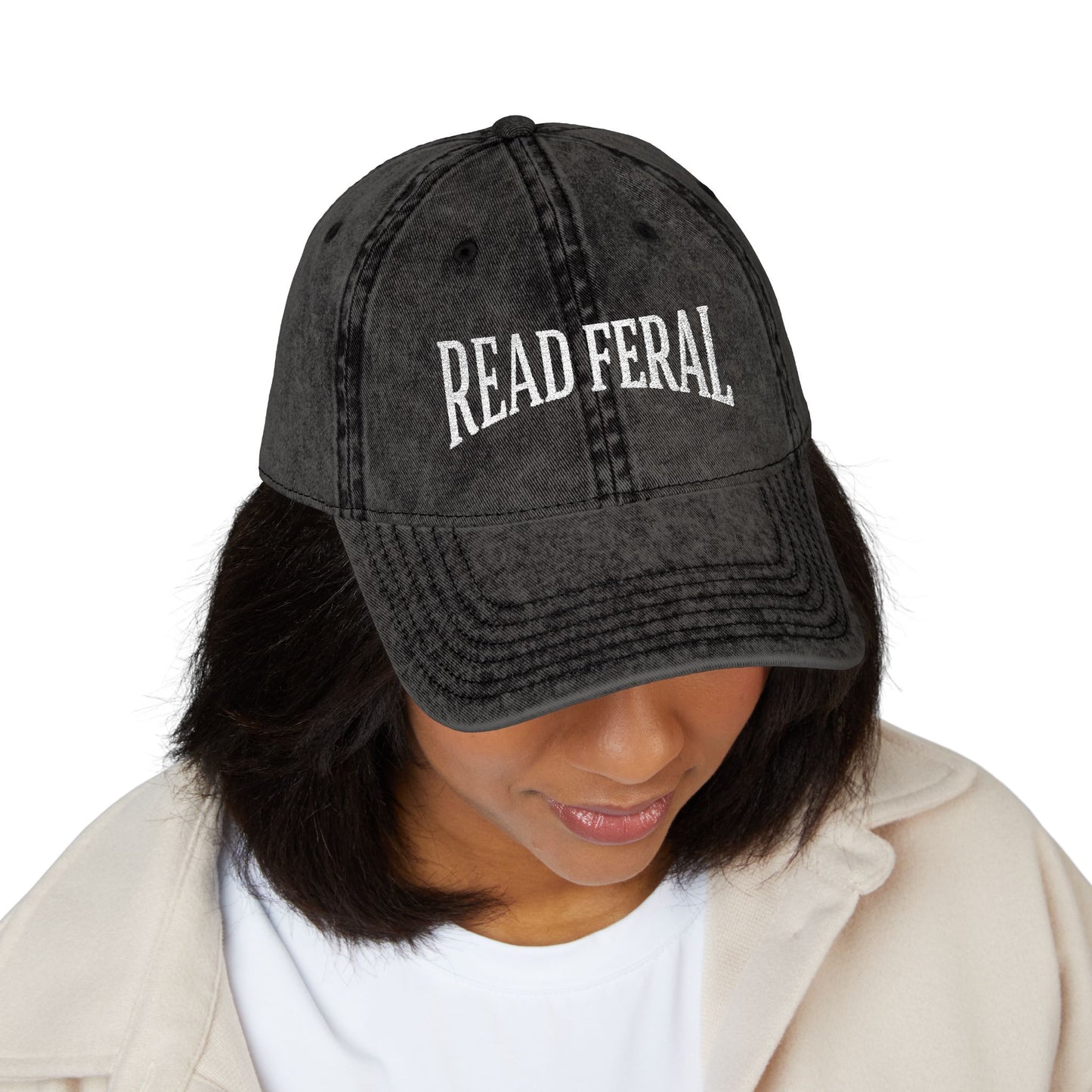 Read Feral Vintage Embroidered Cap - Hats - One size - After Word
