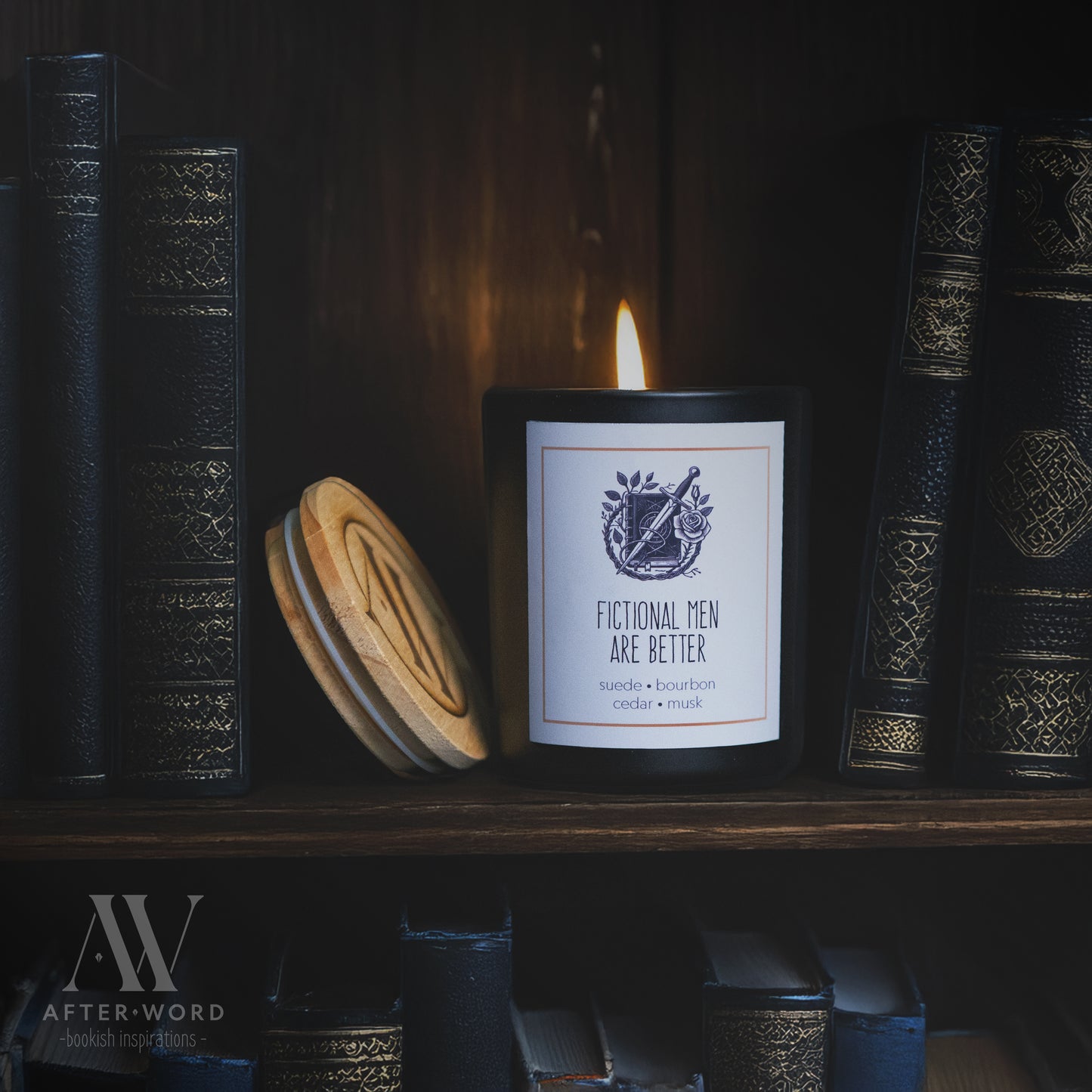 Fictional Men Are Better Candle - Candle - After Word
