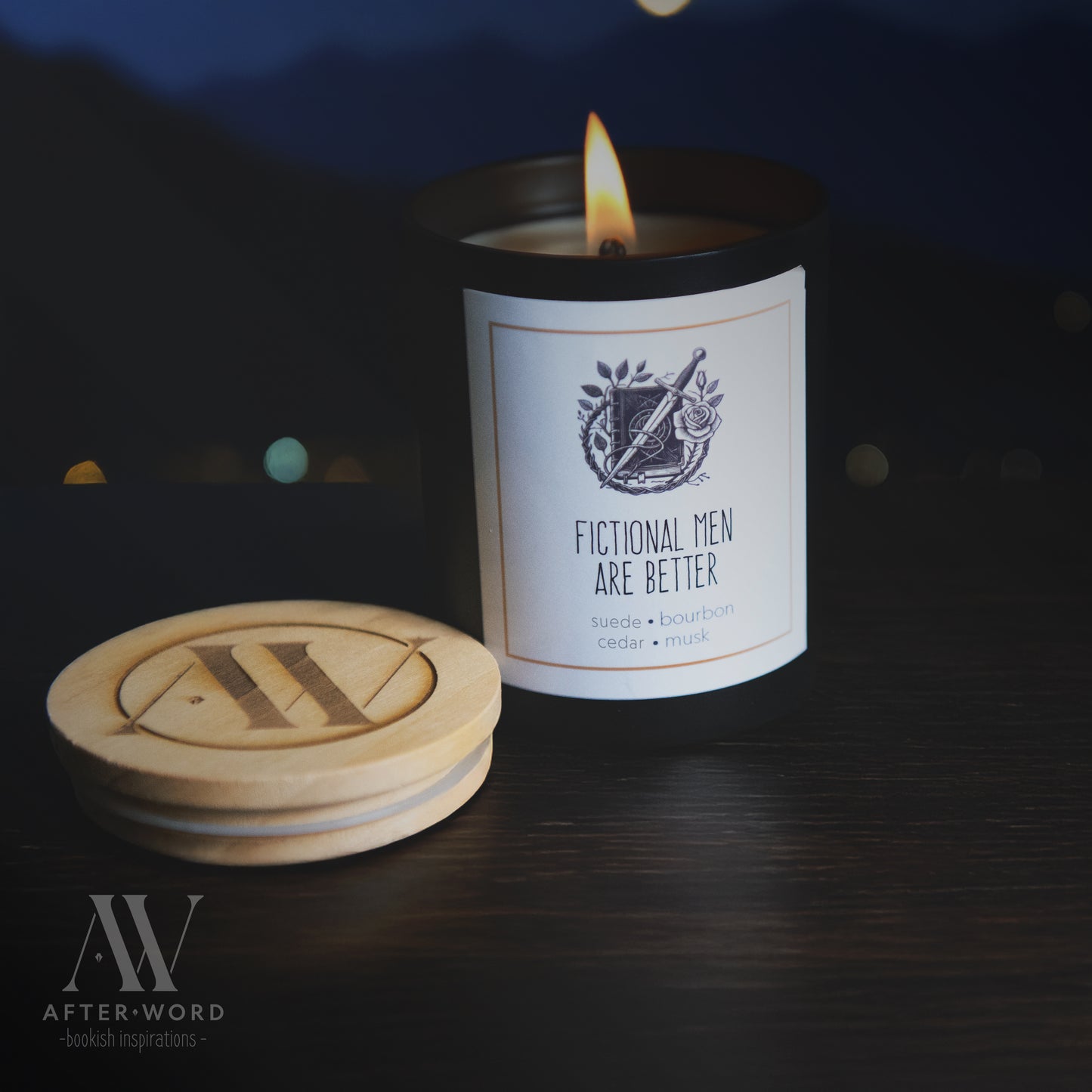 Fictional Men Are Better Candle - Candle - After Word