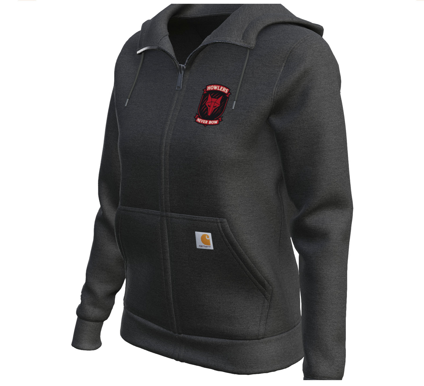 Howlers Never Bow Carhartt® Women’s Full - Zip Hoodie – Red Rising Inspired - Hoodie - Carbon Heather - After Word