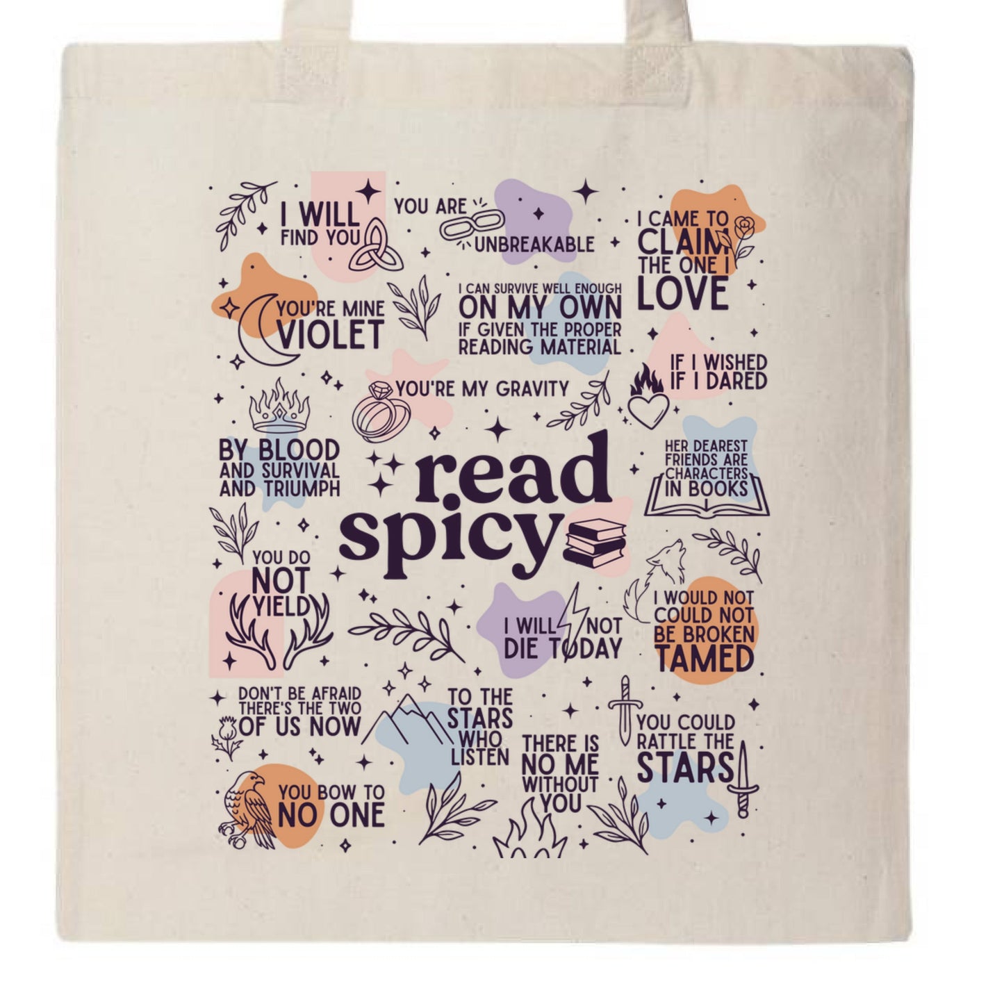 Read Spicy Canvas Tote - Bags - Natural - After Word