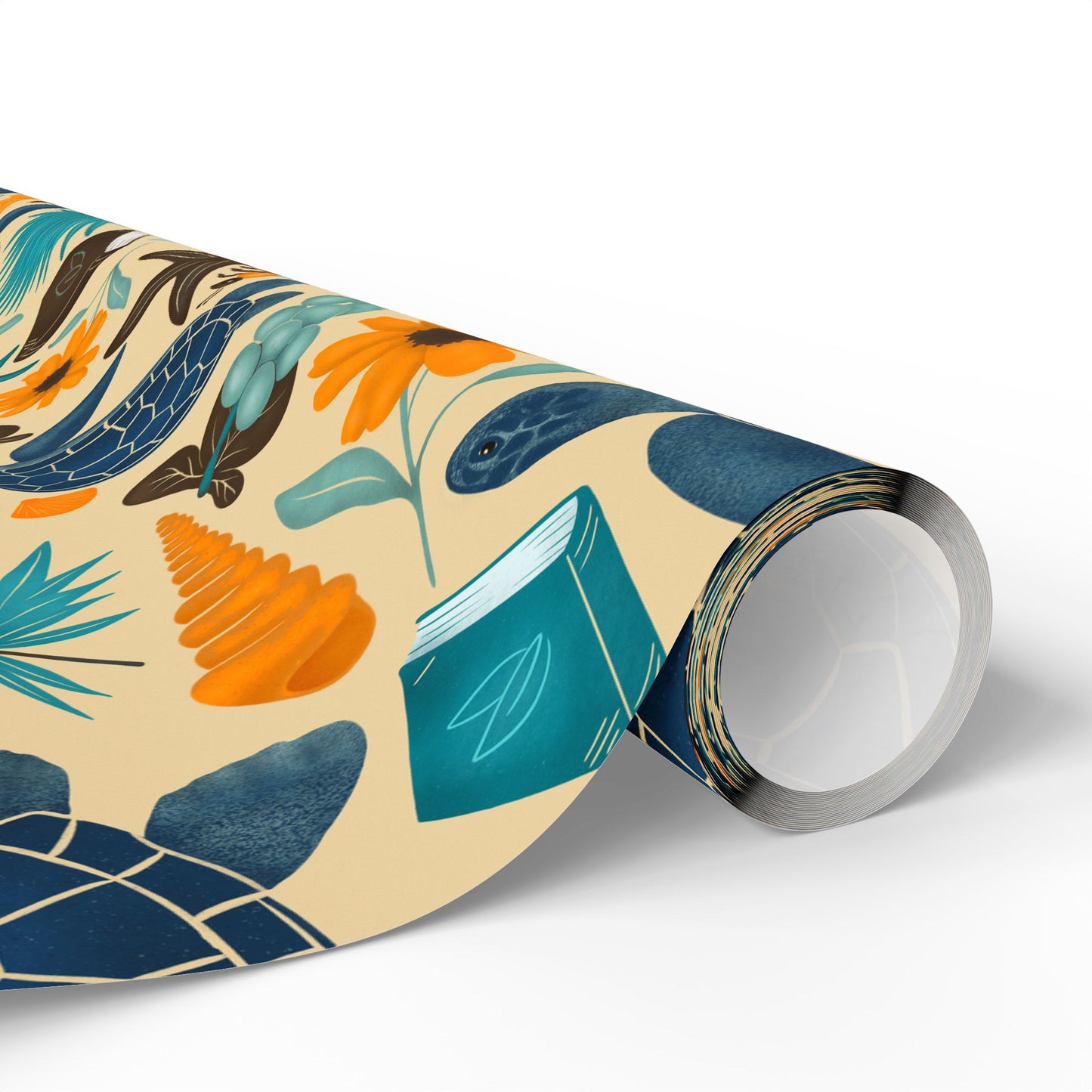 Ocean's Interlude Nature Pattern Design Wrapping Paper