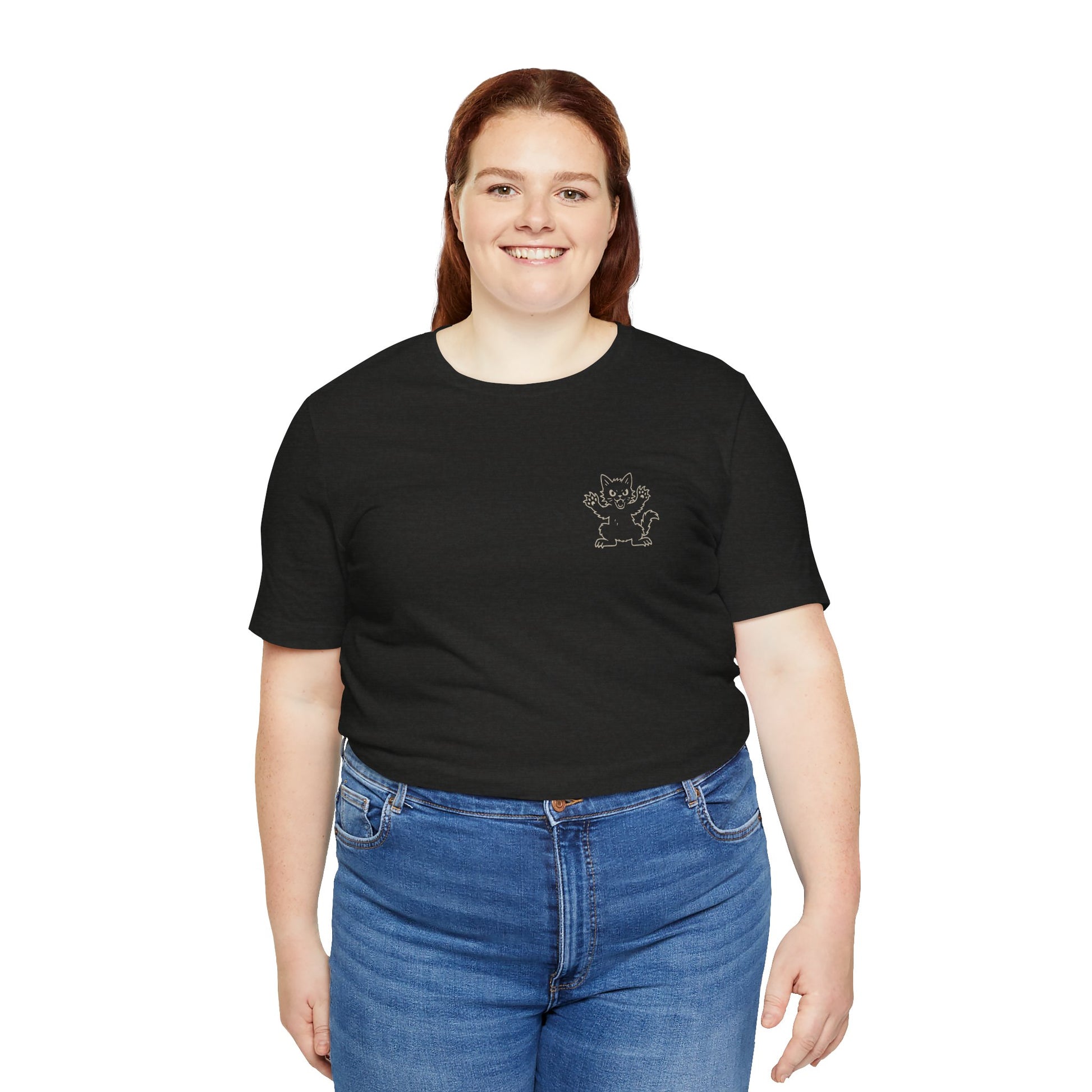 Feral Readers Book Club Tee – Read With Claws Out - T-Shirt - Black Heather - After Word