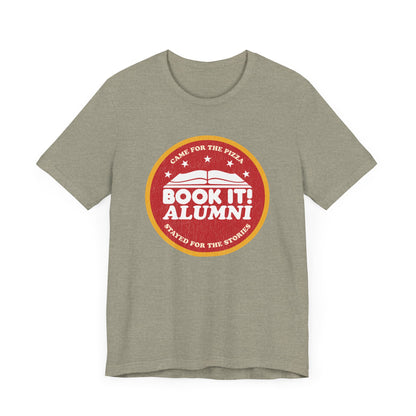 Book It Alumni - Pizza & Stories Unisex Tee