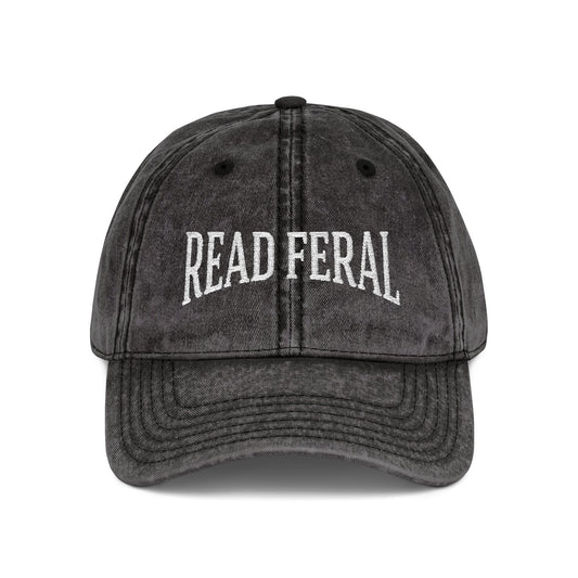 Read Feral Vintage Embroidered Cap - Hats - One size - After Word