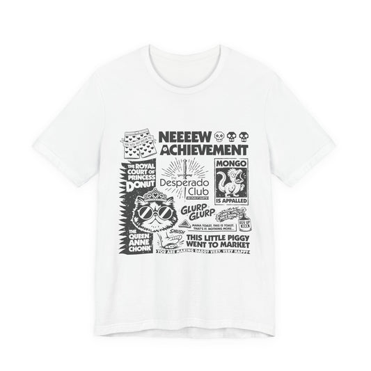 New Achievement DCC Inspired Graphic Tee - T-Shirt - White - After Word