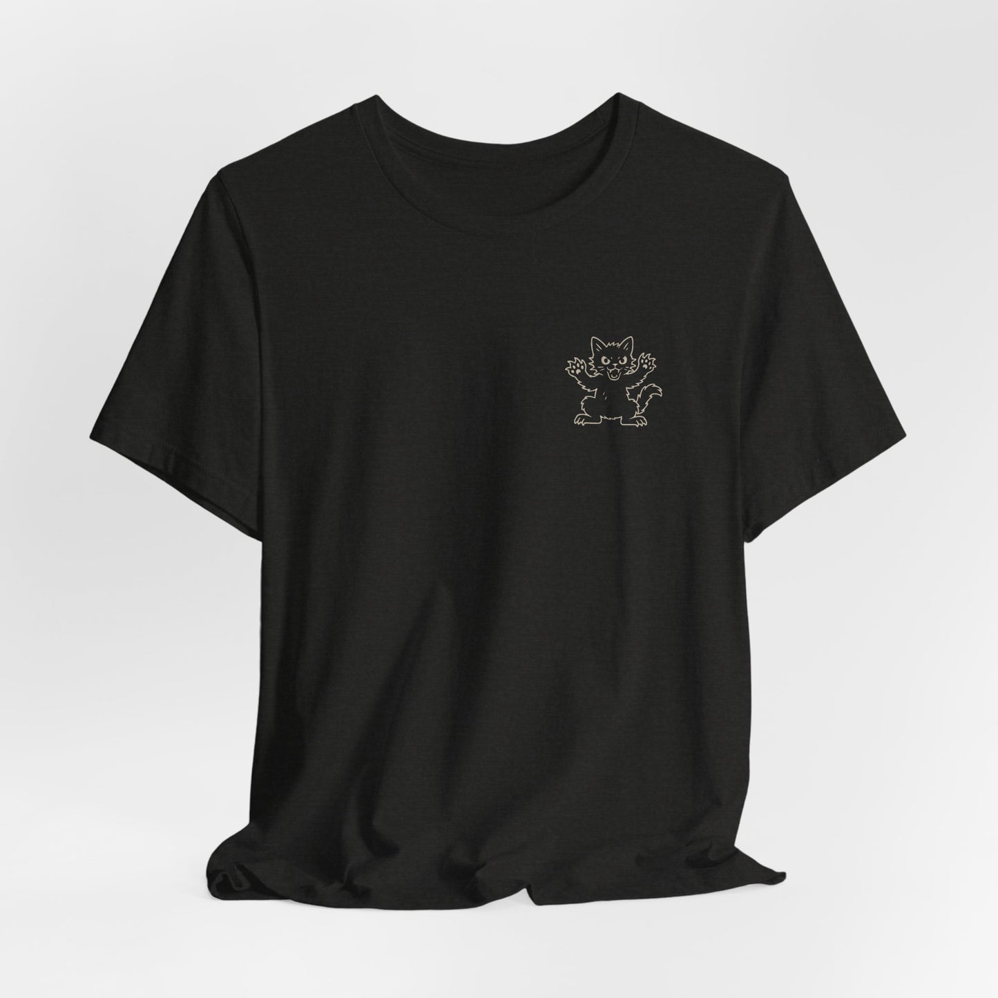 Feral Readers Book Club Tee – Read With Claws Out - T-Shirt - Black Heather - After Word
