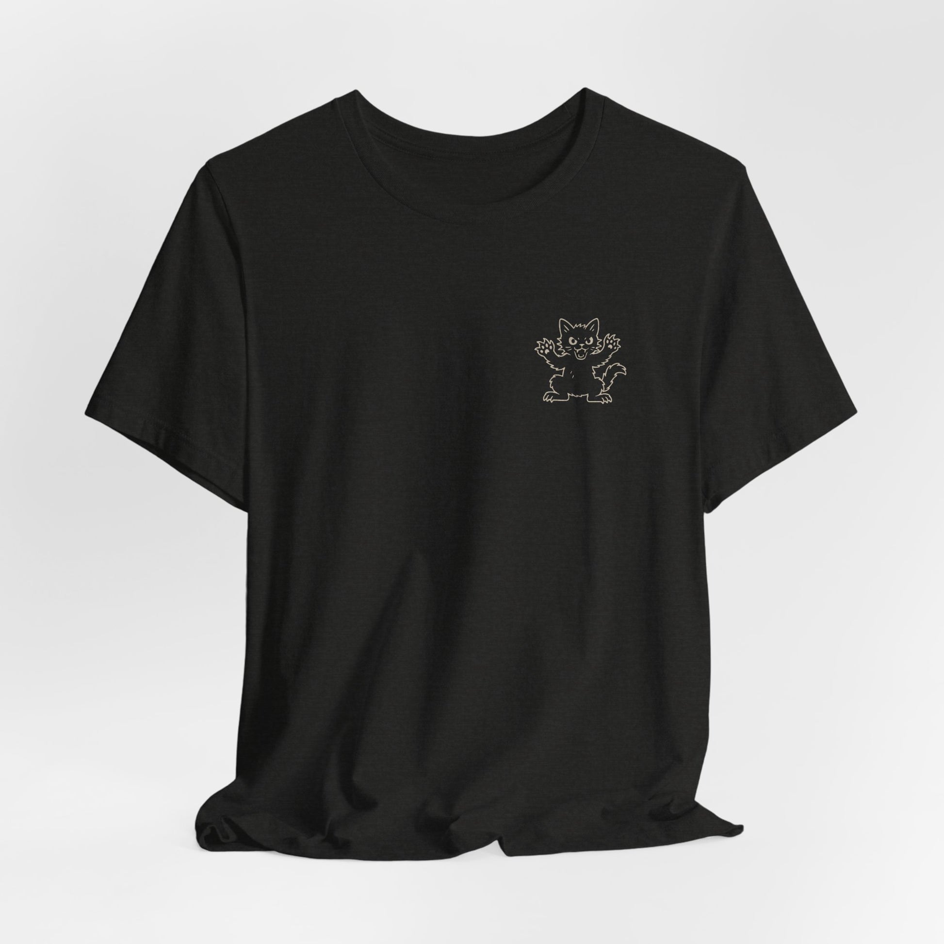 Feral Readers Book Club Tee – Read With Claws Out - T-Shirt - Black Heather - After Word
