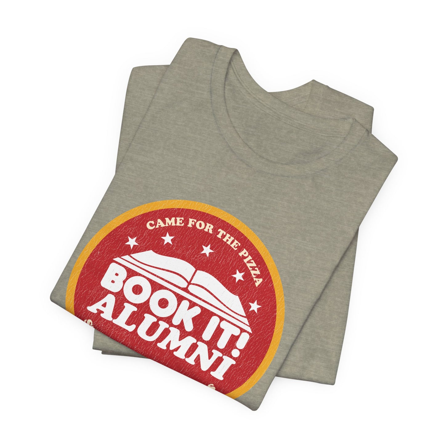 Book It Alumni - Pizza & Stories Unisex Tee