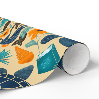 Ocean's Interlude Nature Pattern Design Wrapping Paper