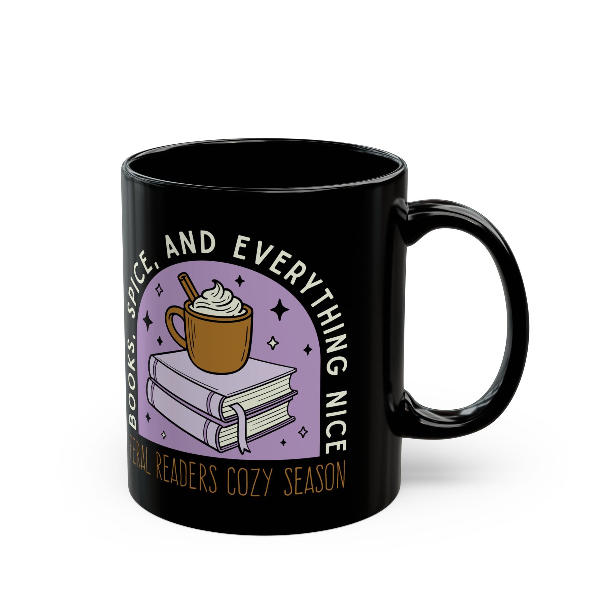 Books, Spice, and Everything Nice – Feral Readers Cozy Season Mug - Mug - 11oz - After Word