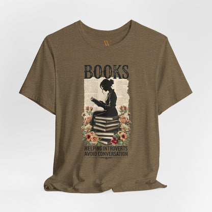 Books: Helping Introverts Avoid Conversation Tee