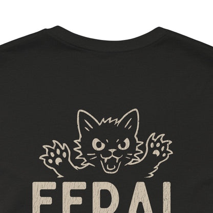 Feral Readers Book Club Tee – Read With Claws Out - T-Shirt - Black Heather - After Word