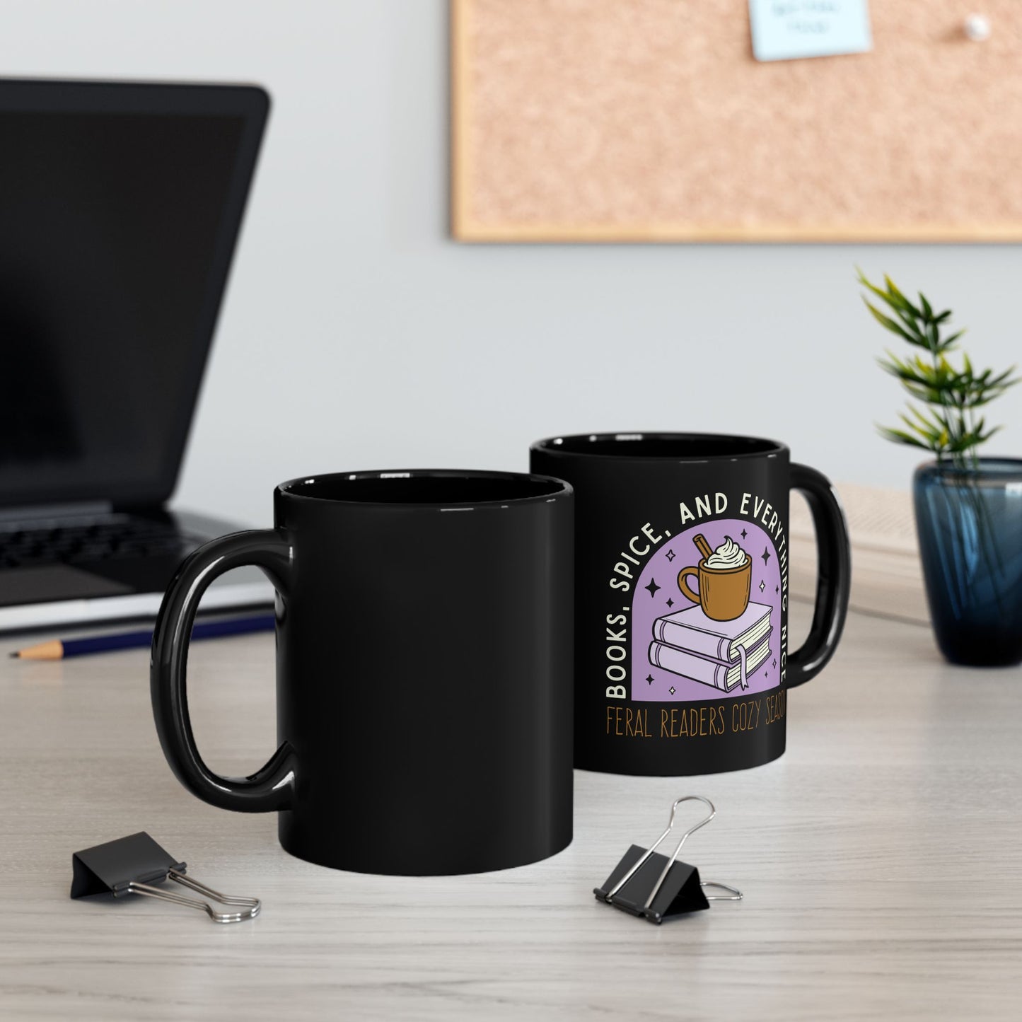 Books, Spice, and Everything Nice – Feral Readers Cozy Season Mug - Mug - 11oz - After Word