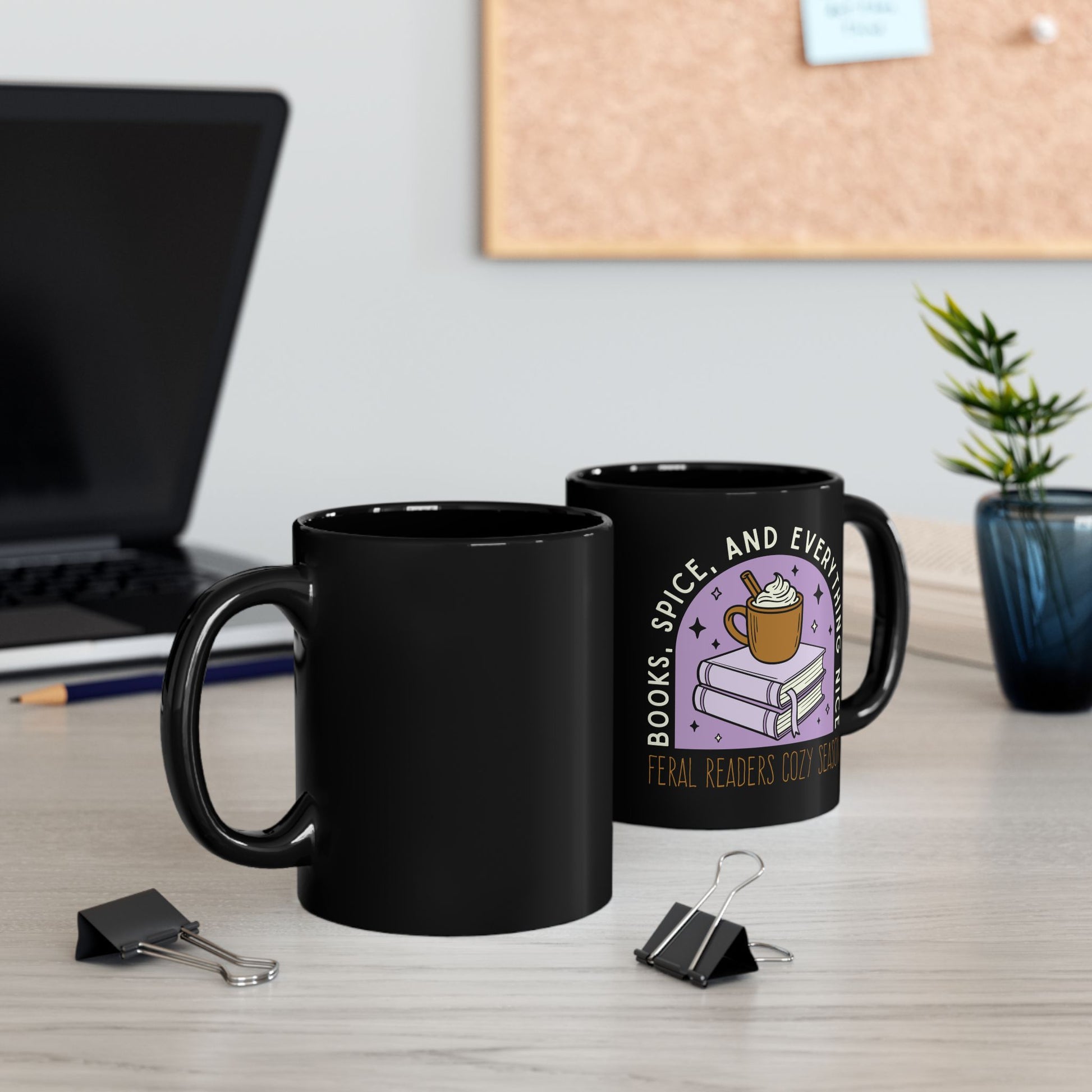 Books, Spice, and Everything Nice – Feral Readers Cozy Season Mug - Mug - 11oz - After Word
