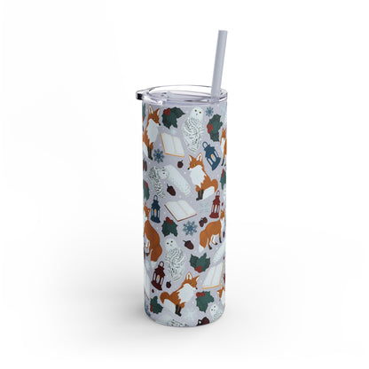 Winter Wonderland – 20oz Skinny Dusty Blue Matte Tumbler