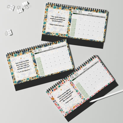 A Year Between the Pages – 2026 Desktop Quote Calendar - Calendar - 10" x 5" - After Word