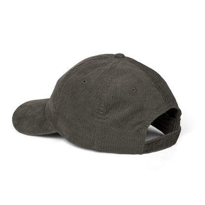 Stay Bookish Embroidered Corduroy Cap - Hats - Black - After Word