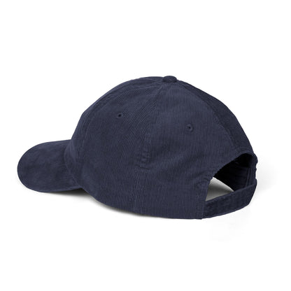 Stay Bookish Embroidered Corduroy Cap - Hats - Black - After Word