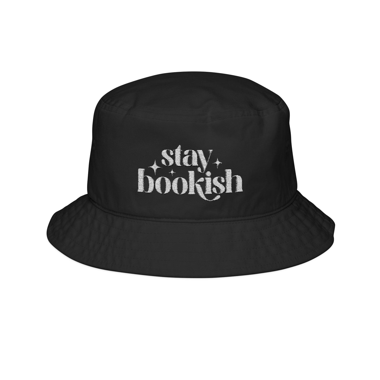 Stay Bookish Embroidered Bucket Hat - Hats - One size - After Word