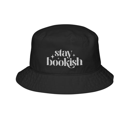 Stay Bookish Embroidered Bucket Hat - Hats - One size - After Word