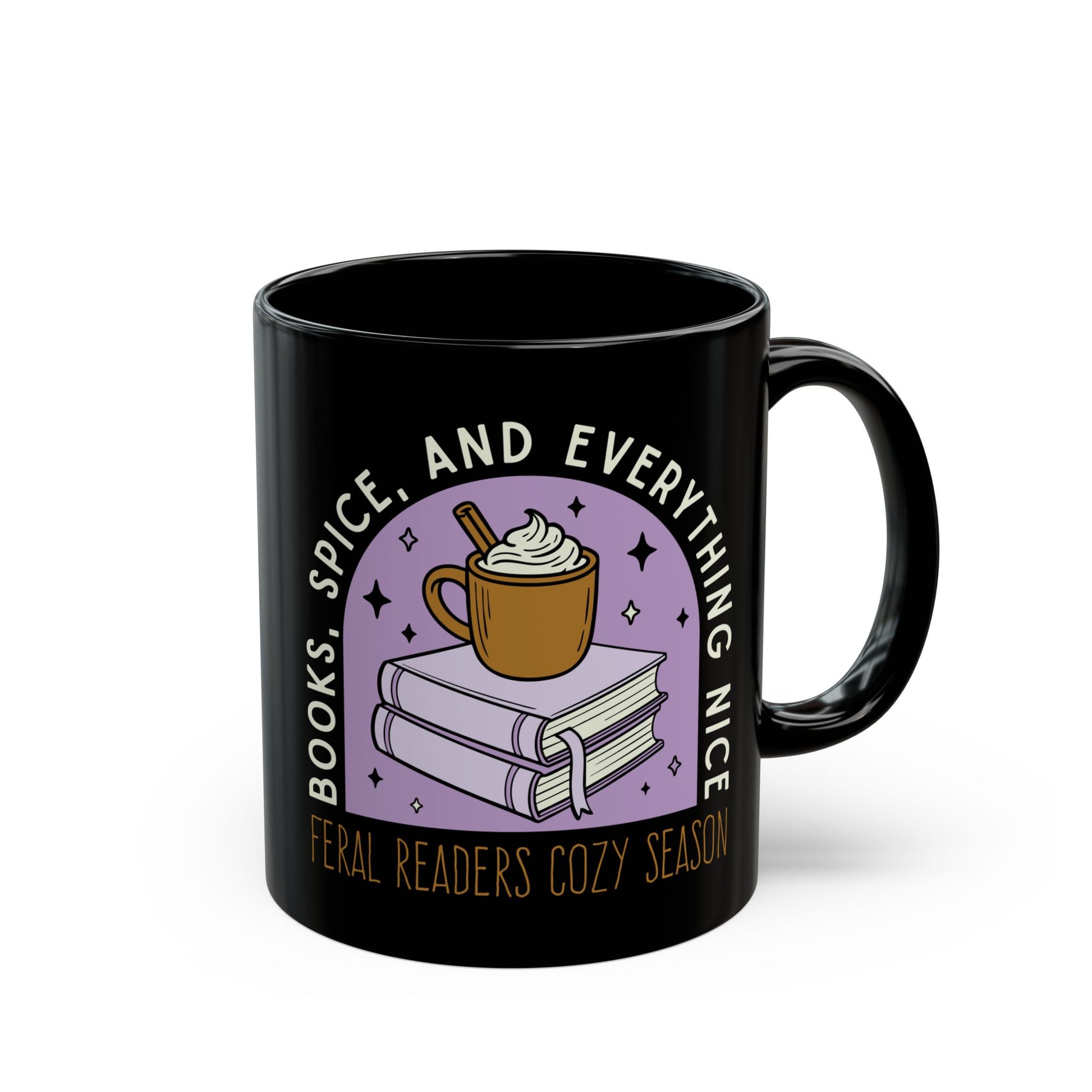 Books, Spice, and Everything Nice – Feral Readers Cozy Season Mug - Mug - 11oz - After Word