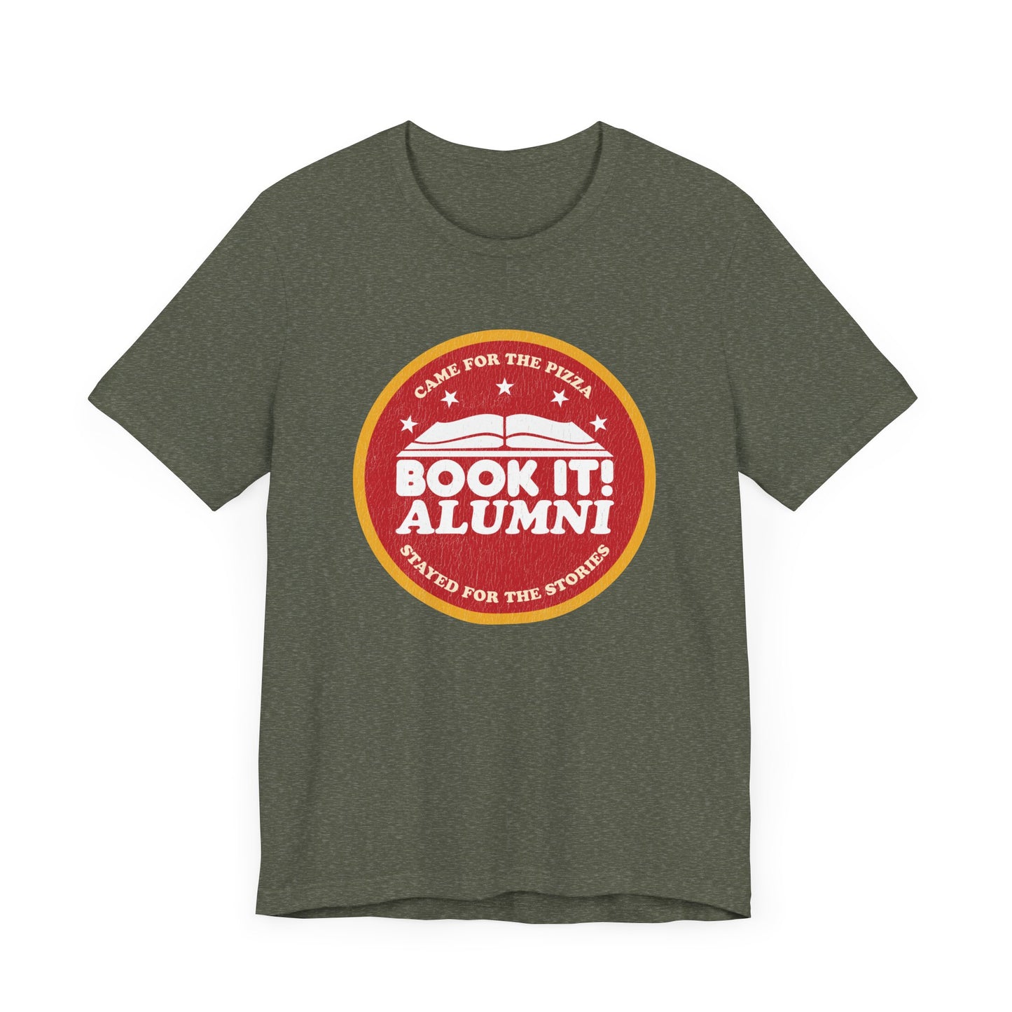 Book It Alumni - Pizza & Stories Unisex Tee