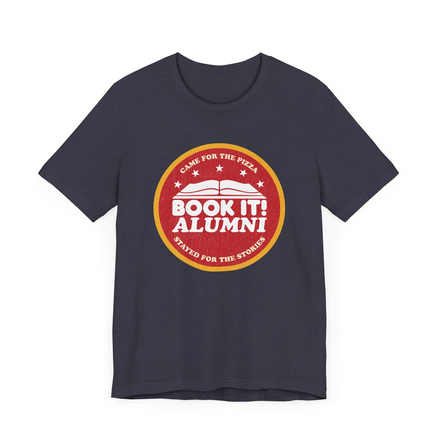 Book It Alumni - Pizza & Stories Unisex Tee