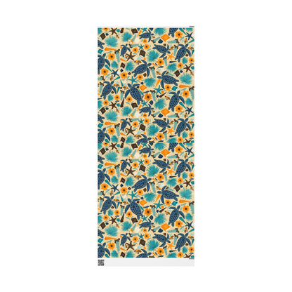 Ocean's Interlude Nature Pattern Design Wrapping Paper