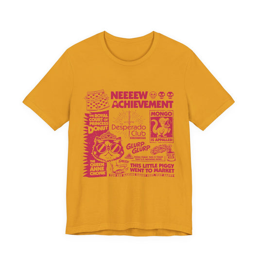 New Achievement DCC Inspired Graphic Tee - T-Shirt - Mustard - After Word