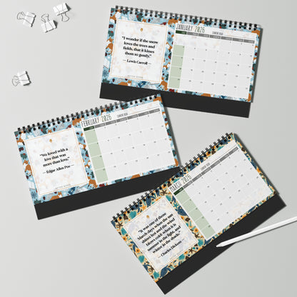 A Year Between the Pages – 2026 Desktop Quote Calendar - Calendar - 10" x 5" - After Word