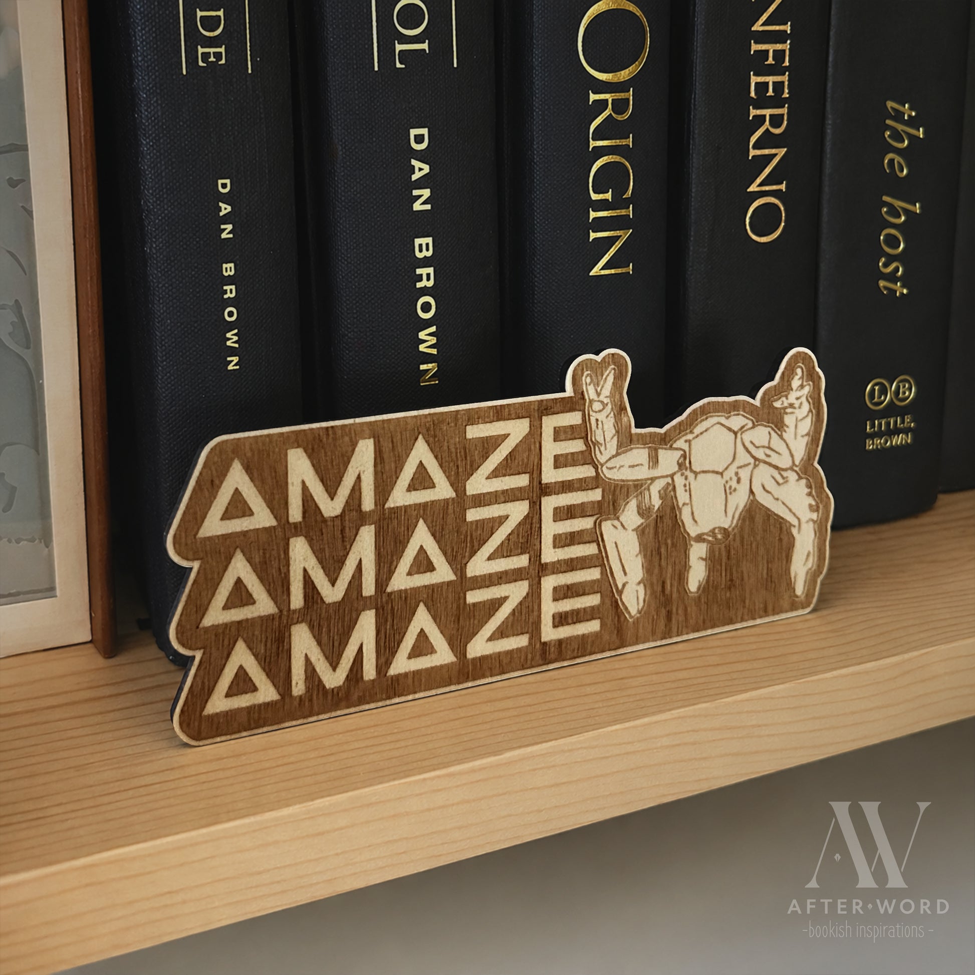 Amaze Amaze Amaze Shelf Trophy - Book Nook - After Word