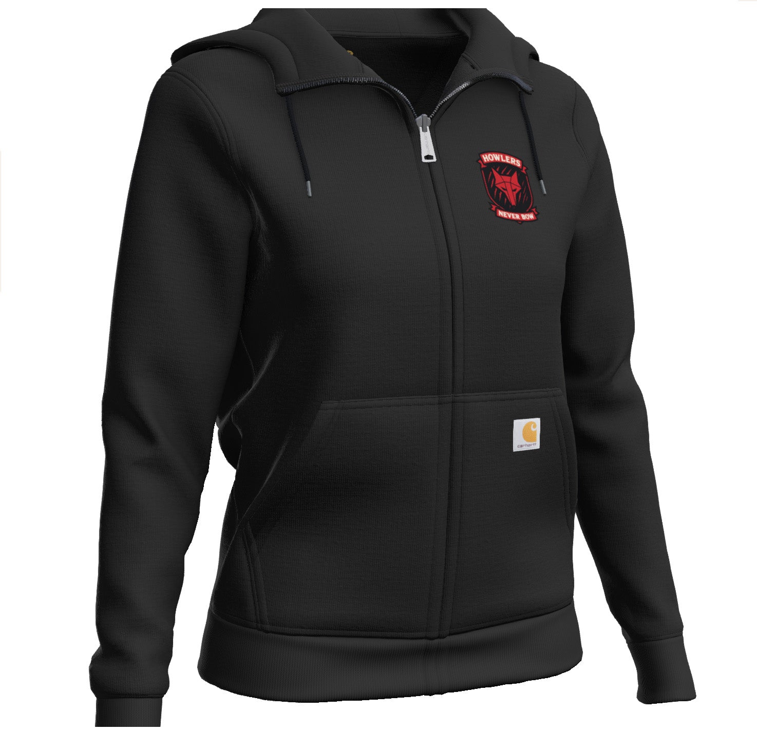 Howlers Never Bow Carhartt® Women’s Full - Zip Hoodie – Red Rising Inspired - Hoodie - Carbon Heather - After Word