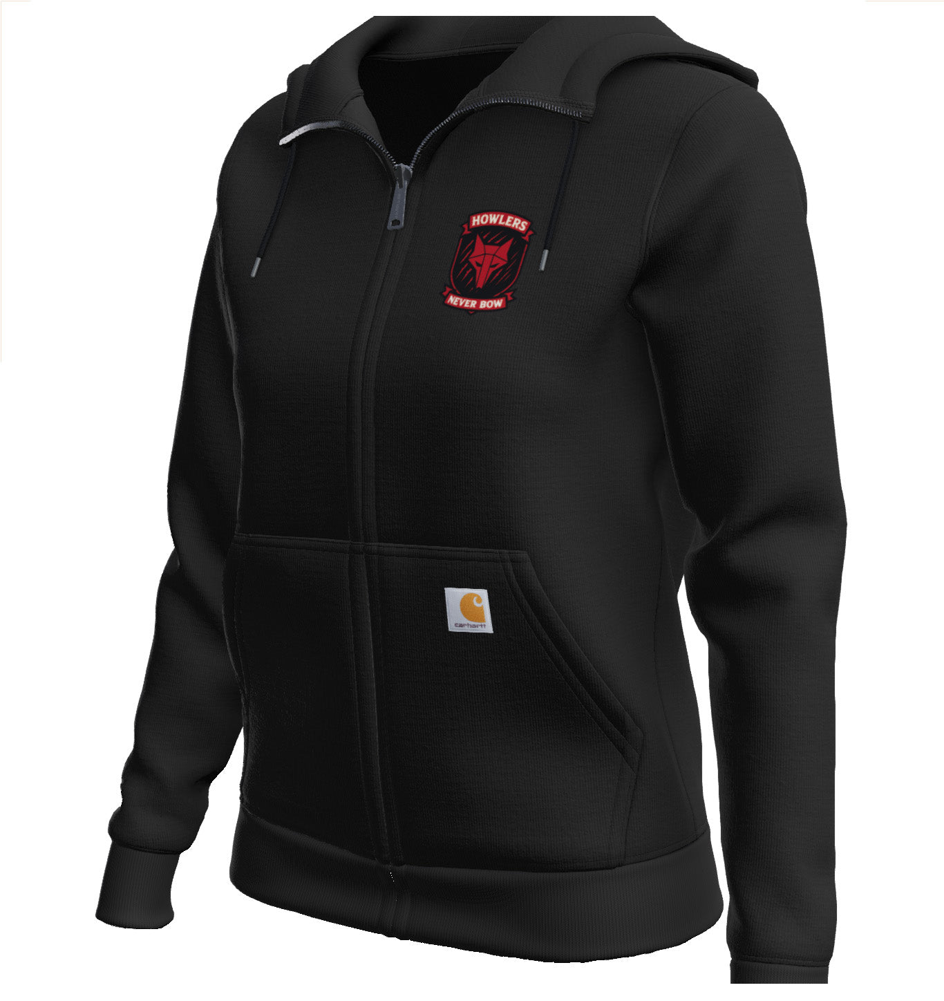 Howlers Never Bow Carhartt® Women’s Full - Zip Hoodie – Red Rising Inspired - Hoodie - Carbon Heather - After Word