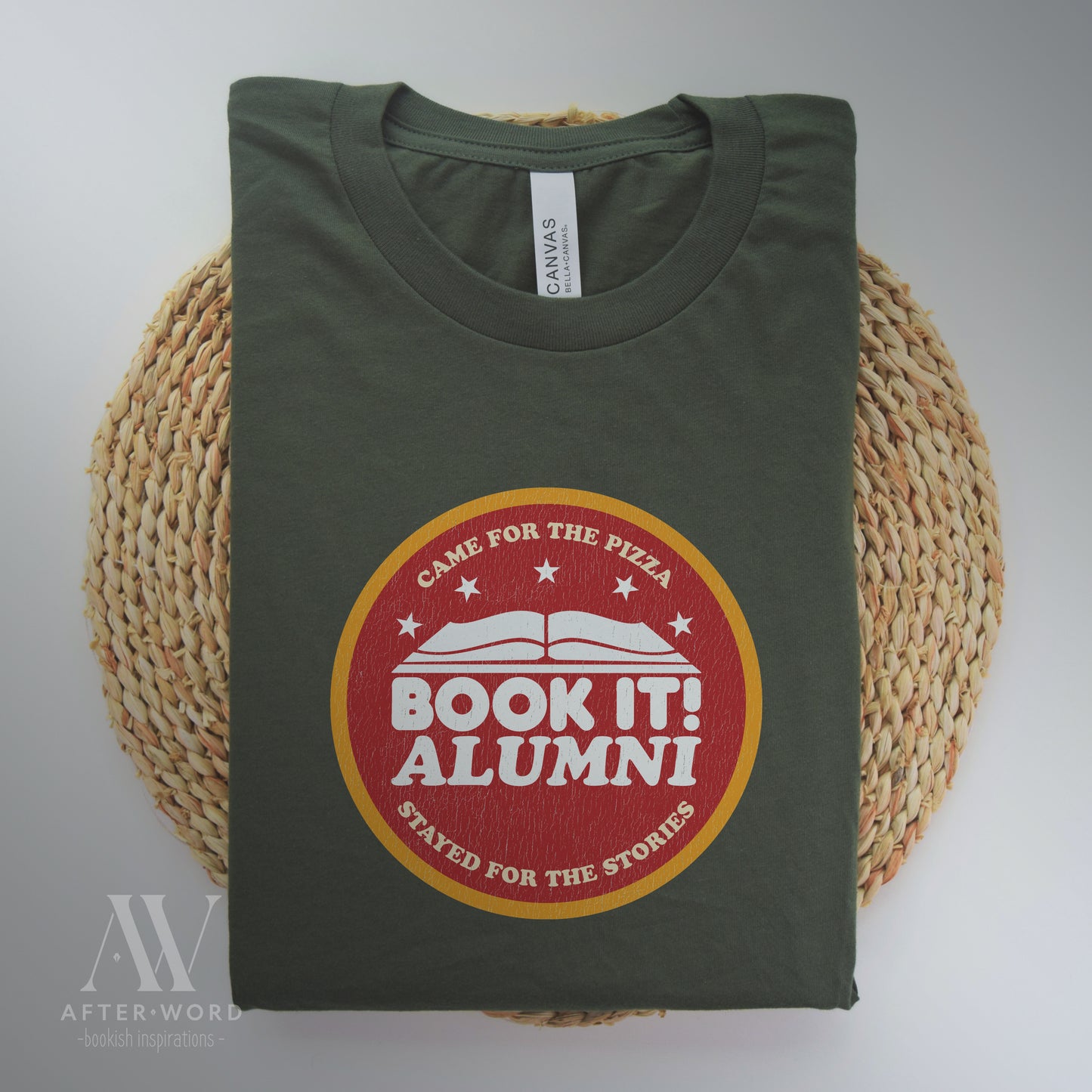 Book It Alumni - Pizza & Stories Unisex Tee