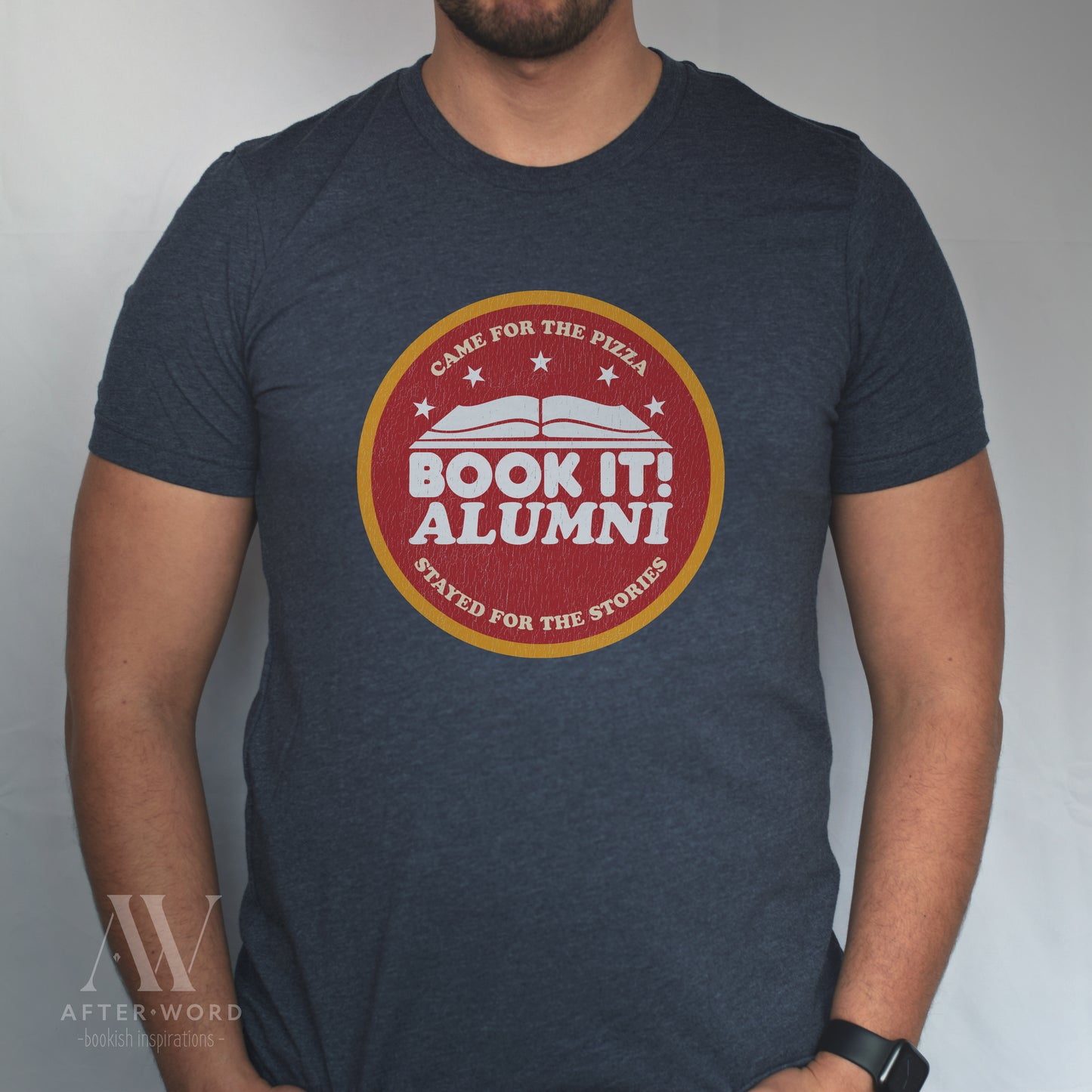 Book It Alumni - Pizza & Stories Unisex Tee