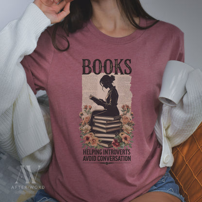 Books: Helping Introverts Avoid Conversation Tee