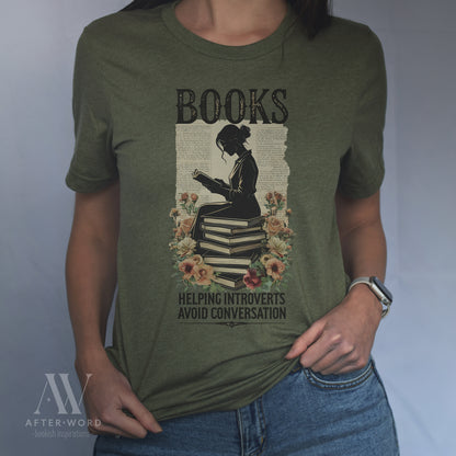 Books: Helping Introverts Avoid Conversation Tee