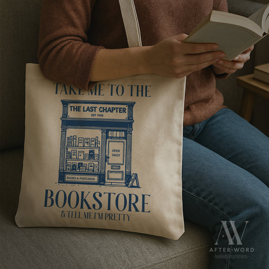 Take Me to the Bookstore Tote - Bags - Natural - After Word