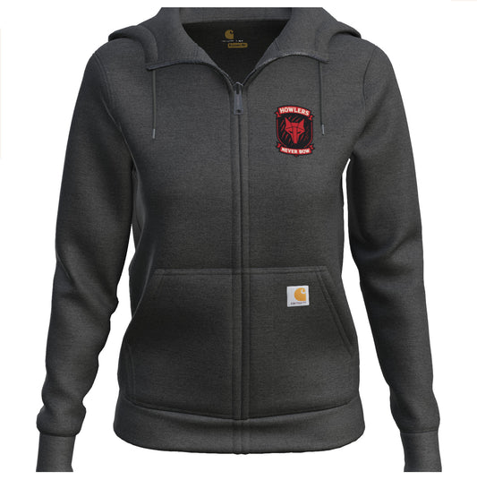 Howlers Never Bow Carhartt® Women’s Full - Zip Hoodie – Red Rising Inspired - Hoodie - Carbon Heather - After Word