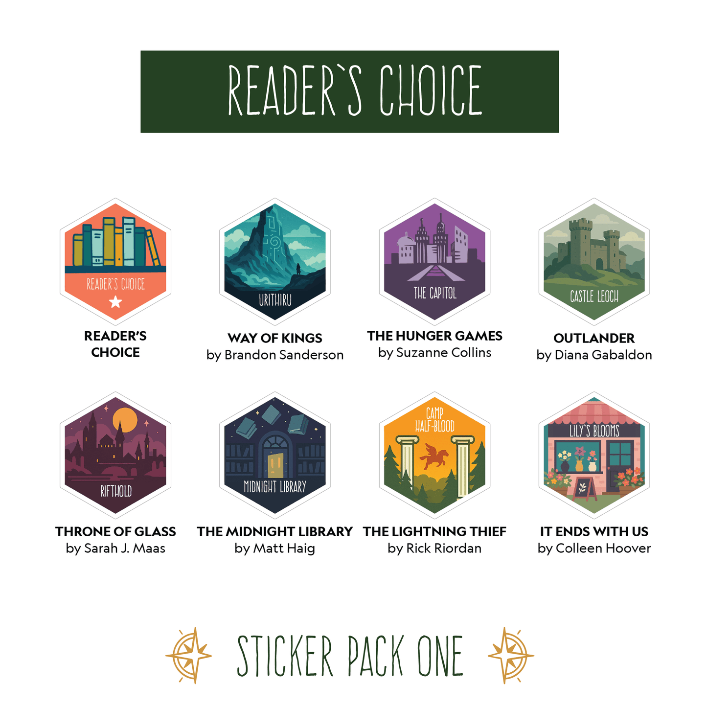 Book Trekker Individual Sticker Set Packs - Sticker - Reader's Choice - After Word