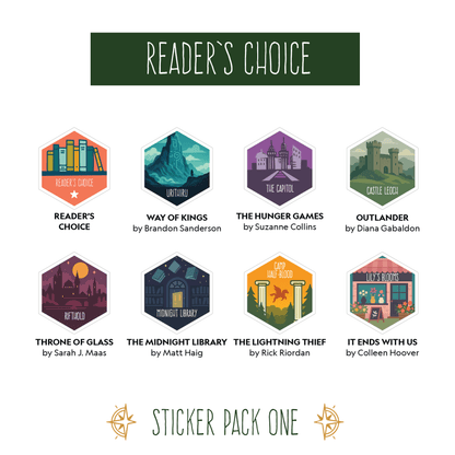 Book Trekker Individual Sticker Set Packs - Sticker - Reader's Choice - After Word