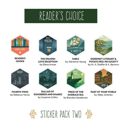 Book Trekker Individual Sticker Set Packs - Sticker - Reader's Choice - After Word