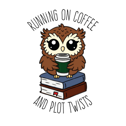 Book Lover Vinyl Stickers – Coffee and Plot Twists