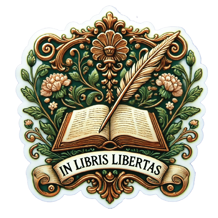 Book Lover Vinyl Stickers – In Libris Libertas