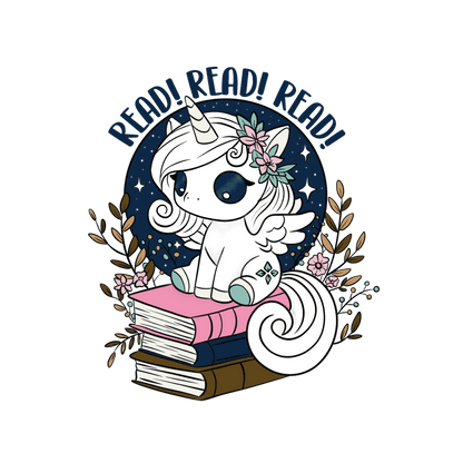 Book Lover Vinyl Stickers – Whimsical, Literary - Inspired Designs for Journals, Laptops & More - Sticker - Read Read Read - After Word