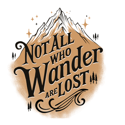 Book Lover Vinyl Stickers – Whimsical, Literary - Inspired Designs for Journals, Laptops & More - Sticker - Not All Who Wander Are Lost - After Word